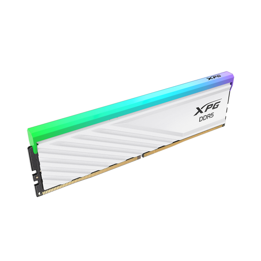 Memoria Adata Xpg Lancer Blade Rgb Udimm Ddr5 16gb Cl40 Blanco 6000 Mts Gamer De Alto Rendimiento (ax5u6000c4816g-slabrwh)