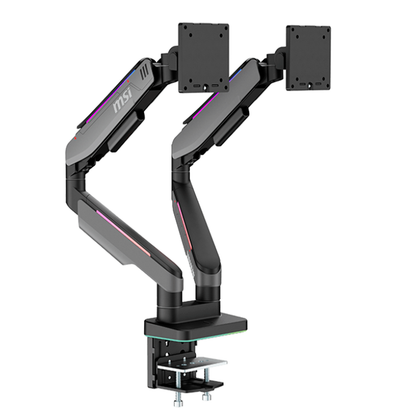 Soporte Para Monitor  Msi Mpg Mt201dr Doble Monitor Color Negro TamaÑo De Pantalla 17a 49 Pul. Max Peso 20 Kg Rgb