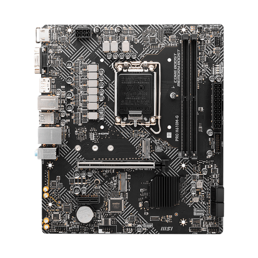 Tarjeta Madre Msi / Intel H610 / Ddr5 / X4 Usb 2.0 / X2 Usb 3.2 / Vga / Hdmi / Display Port / Lan 1 Gbe