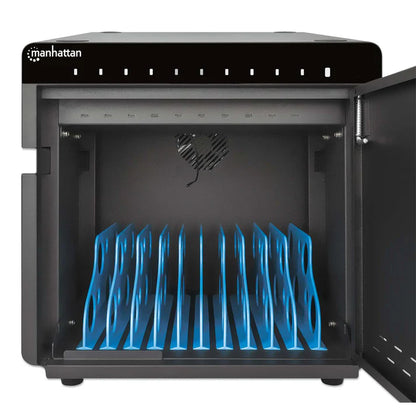 Gabinete De Carga,manhattan,715942, De 10 Puertos Usb-c 10.2 180w