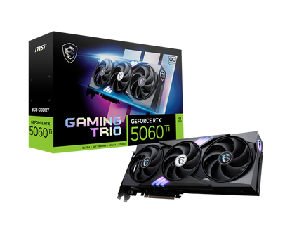 Tarjeta De Video Msi Nvidia Geforce Rtx 5060 Ti 8g Gaming Trio Oc Pcie4 X 8/8gb/gddr6/estandar/2hdmi/1xdp/dl-dvi-d X 1gama Gamer