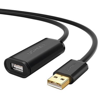 Cable De Extensión Activo Usb 2.0 / 10 Metros / Macho-hembra / Booster Individual Fe1.1s Incorporado / Velocidad De Hasta 480 Mbps / Ideal Para Impresoras, Consolas , Webcam, Etc.