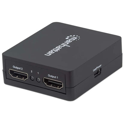 Video Splitter,manhattan,207652, Hdmi 1080p, 1 In:2 Out, Alimentado Por Usb