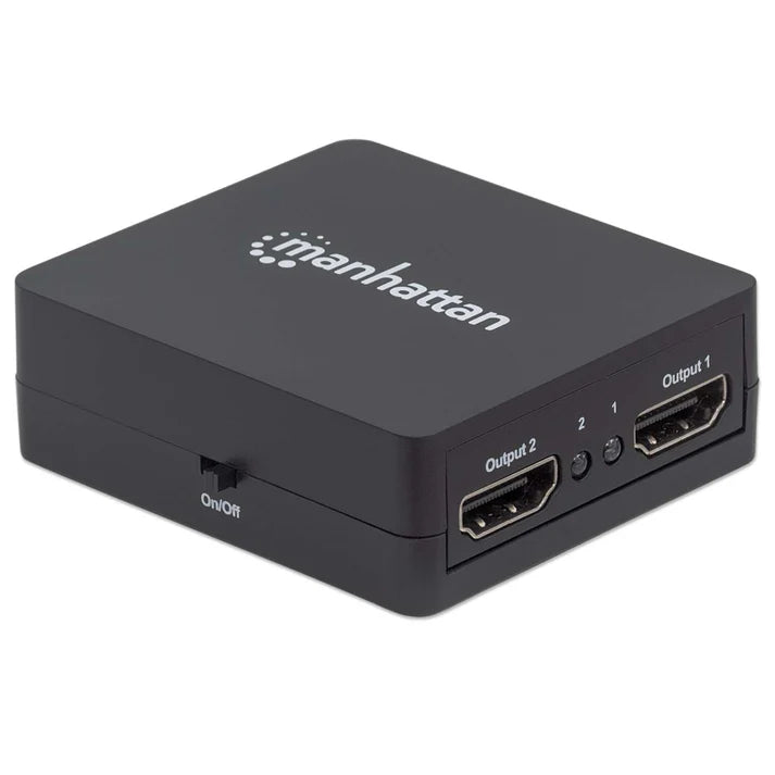 Video Splitter,manhattan,207652, Hdmi 1080p, 1 In:2 Out, Alimentado Por Usb