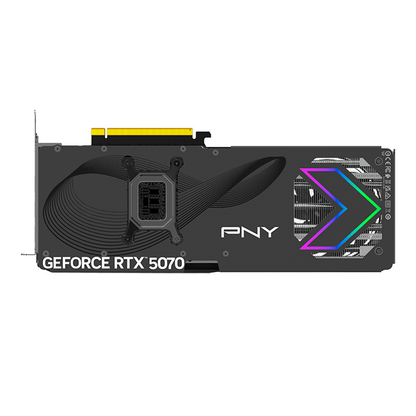 Tarjeta De Video Pny Geforce Rtx 5070 Triple Fan Argb Oc / 12gb Gddr7 Pcie 5.0 X16 / Gama Alta / Gamer