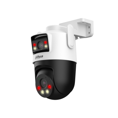 Camara Ip/ Dahua/ Ipc-wpt1539dd-sw-5e2-pv/ Pt Wifi Dual De 10 Mp, 2 Lentes De 5 Mp C/u(fijo Y Pt), Iluminador Dual Inteligente/ Ir De 50m, Microfono Y Altavoz Integrados,ia,autotracking, Disuacion Ac