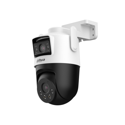 Camara Ip/ Dahua/ Ipc-wpt1539dd-sw-5e2-pv/ Pt Wifi Dual De 10 Mp, 2 Lentes De 5 Mp C/u(fijo Y Pt), Iluminador Dual Inteligente/ Ir De 50m, Microfono Y Altavoz Integrados,ia,autotracking, Disuacion Ac