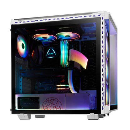Gabinete Adata Xpg Battlecruiser Media Torre Atx Cristal Templado 4 Ventiladores  Blanco (battlecruiser-whcww)