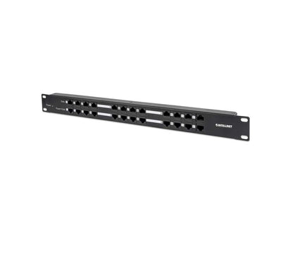 Panel Parcheo,intellinet,720342, Cat 5e, 12 Ptos 1u Poe