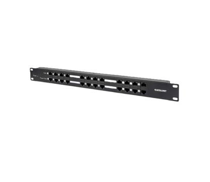 Panel Parcheo,intellinet,720342, Cat 5e, 12 Ptos 1u Poe