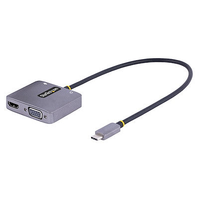 Adaptador De Video Usb C, Adaptador Multipuertos Usb C A Hdmi Vga Con Salida De Audio De 3.5mm, Hdr 4k A 60hz, Pd 3.0 De 100w, Compatible Con Thunderbolt 3/4 - Startech.com Mod. 122-usbc-hdmi-4k-vga