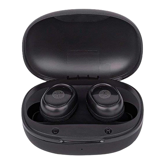Audifonos Inalambricos Techzone Tzws03 Con Estuche De Carga Negro