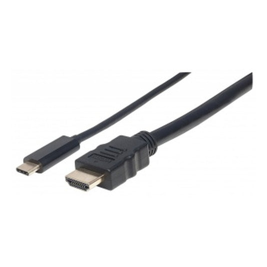Cable Usb,manhattan,152235,-c A Hdmi M 1.0m 4k@30hz, Negro