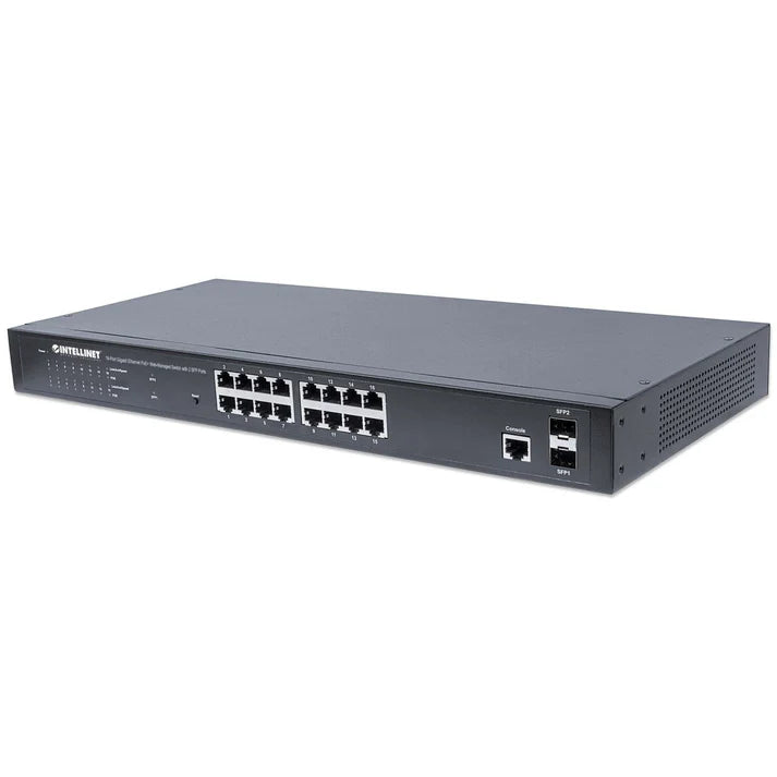 Poe Switch,intellinet,561341, Gb 16 Ptos 19, 30w/pto, 220w, Admin + 2 Sfp
