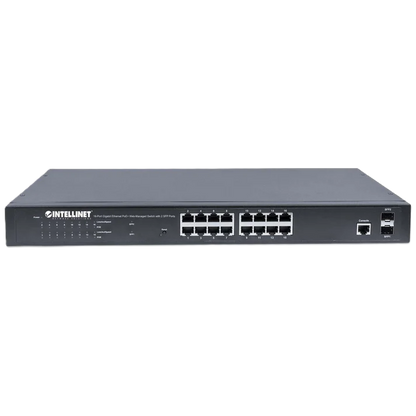 Poe Switch,intellinet,561341, Gb 16 Ptos 19, 30w/pto, 220w, Admin + 2 Sfp