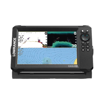 Eagle-9 ecosonda en pantalla horizontal IPS de 9 pulgadas, incluye transductor skimmer 50/200 kHz