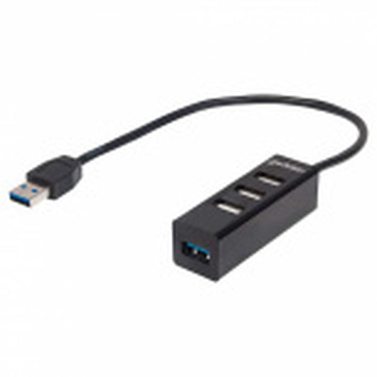Hub Usb,manhattan,163828, V2.0  3 Ptos Y V3.0 1 Pto Sin Fuente