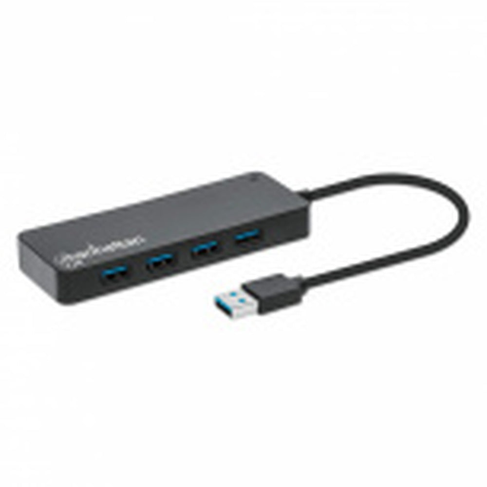 Hub Usb,manhattan,168403, V3.2 7 Ptos A Sin Fuente, 5gbps