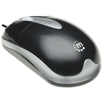 Mouse Optico, Manhattan, 177016, Usb Negro/plata