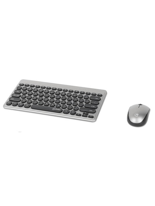 Teclados/manhattan/180795/kit De Mini Teclado Y Mouse Óptico Inalámbricos Mwk4095