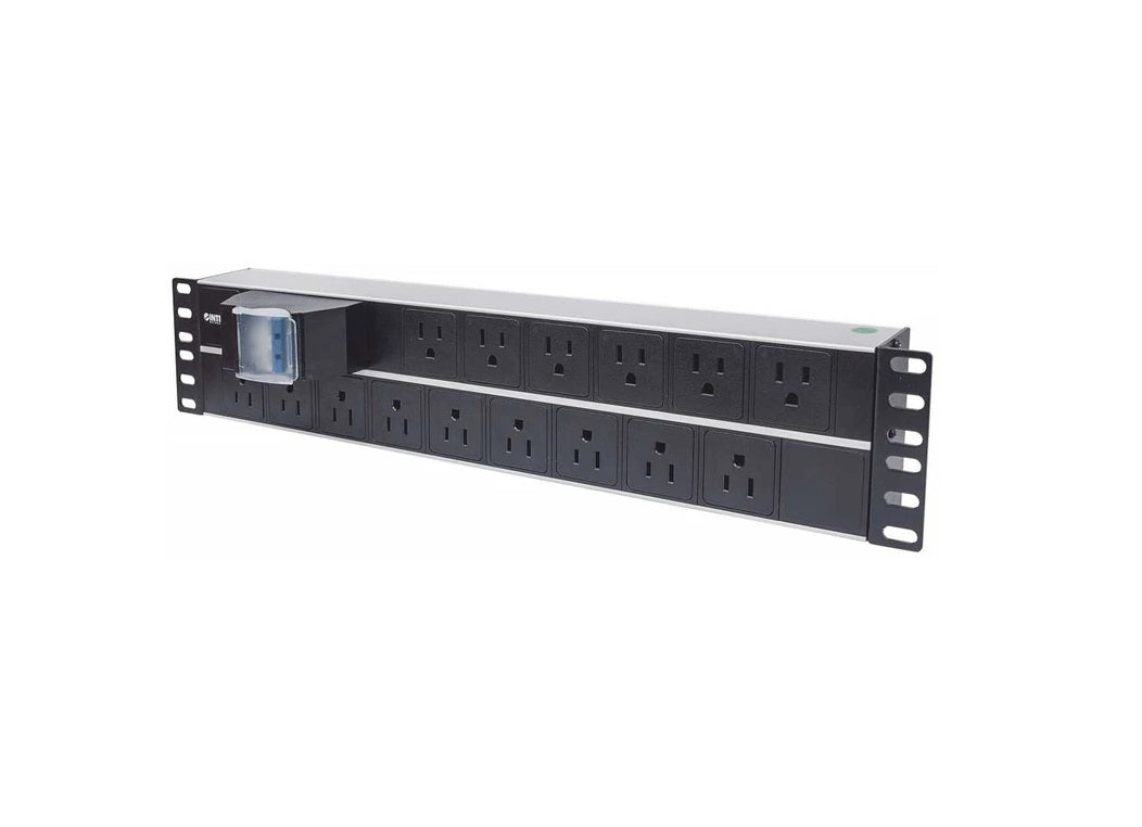 Barra Pdu,intellinet,714075, 15 Cont. Gab/rack 19, 2u, Contra Corto Circuito