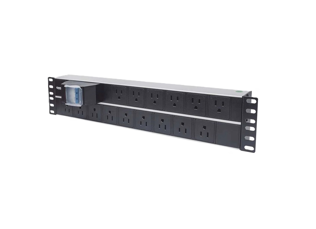 Barra Pdu,intellinet,714075, 15 Cont. Gab/rack 19, 2u, Contra Corto Circuito
