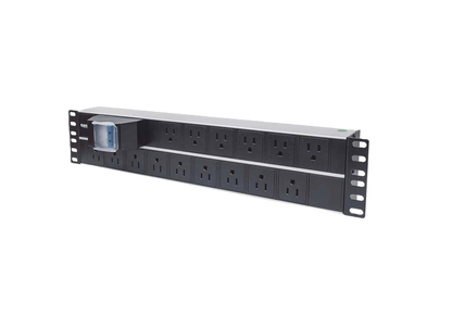 Barra Pdu,intellinet,714075, 15 Cont. Gab/rack 19, 2u, Contra Corto Circuito