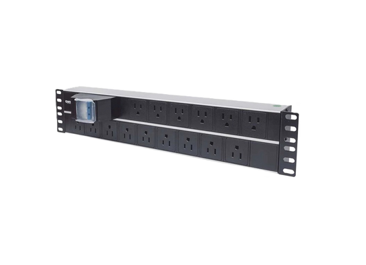 Barra Pdu,intellinet,714075, 15 Cont. Gab/rack 19, 2u, Contra Corto Circuito