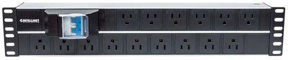Barra Pdu,intellinet,714075, 15 Cont. Gab/rack 19, 2u, Contra Corto Circuito