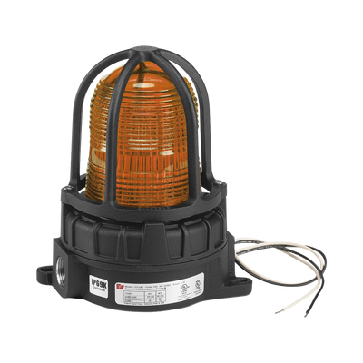 Luz De Advertencia Led Para Ubicaciones Peligrosas, Montaje Para Superficies, 24 Vcd, Color Ámbar