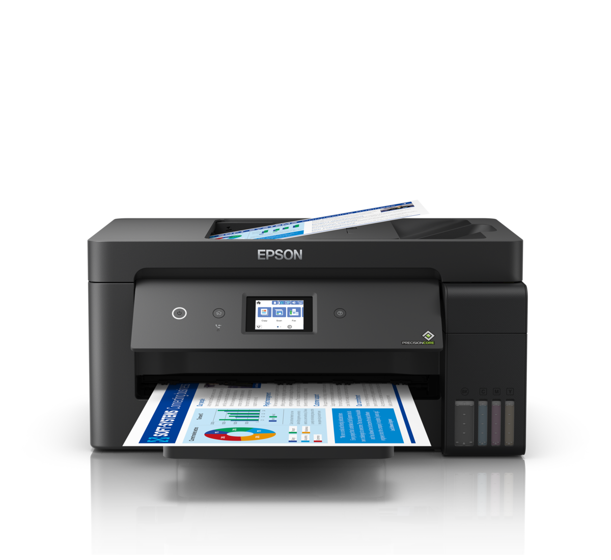 Multifuncional Epson L14150, Ppm 38 Negro/24 Color, Tinta Continua, Ecotank, Usb, Red, Wifi, Adf, Doble Carta, Tabloide
