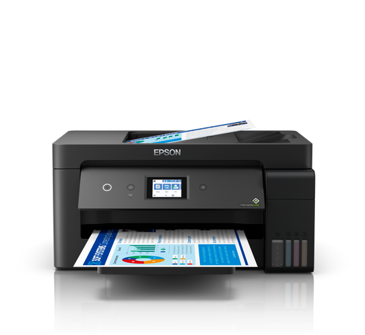 Multifuncional Epson L14150, Ppm 38 Negro/24 Color, Tinta Continua, Ecotank, Usb, Red, Wifi, Adf, Doble Carta, Tabloide