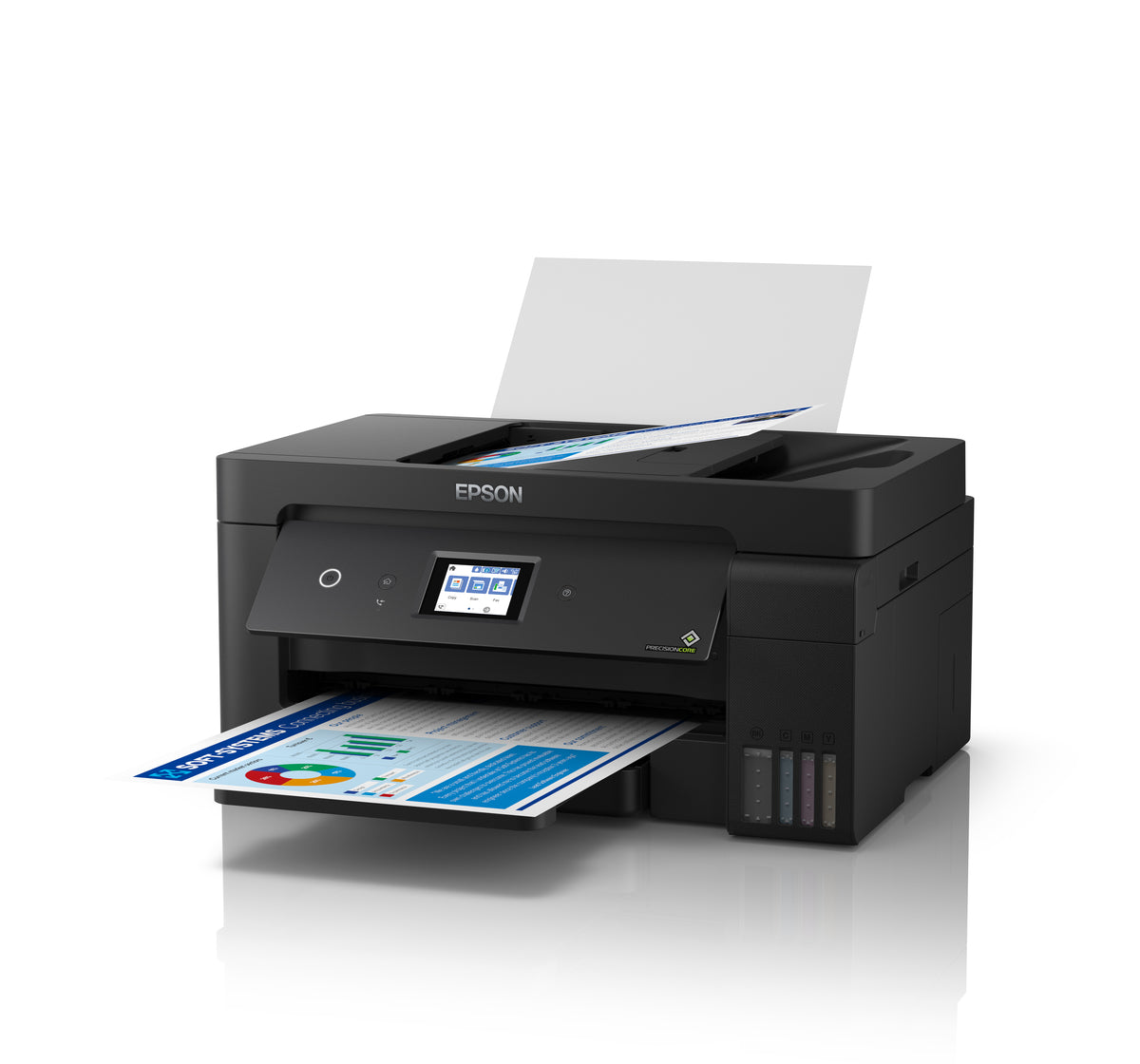 Multifuncional Epson L14150, Ppm 38 Negro/24 Color, Tinta Continua, Ecotank, Usb, Red, Wifi, Adf, Doble Carta, Tabloide
