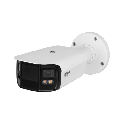 Camara Ip/dahua/ Ipc-pfw5849-a180-e2-aste - Bullet 4k/ 2x4 MegapÍxeles/ Codec H.265/ Full Color/ Led De 40m/angulo De VisiÓn 180°/ Roi/ Wdr/ E And S Audio Y Alarma/ Smd 4.0/ Ip67