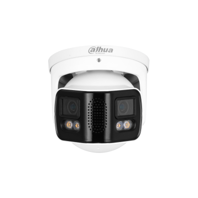 Camara Ip/ Dahua/ Ipc-pdw5849-a180-e2-aste/ Full Color Con Vision De 180° Y Doble Lente De 4 Mp. Ofrece Prot. Perimetral,mapa De Calor Conteo De Pers, Y Led De 40m.multivision, Wizmind,audio Bi Epoe