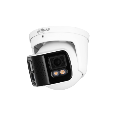 Camara Ip/ Dahua/ Ipc-pdw5849-a180-e2-aste/ Full Color Con Vision De 180° Y Doble Lente De 4 Mp. Ofrece Prot. Perimetral,mapa De Calor Conteo De Pers, Y Led De 40m.multivision, Wizmind,audio Bi Epoe