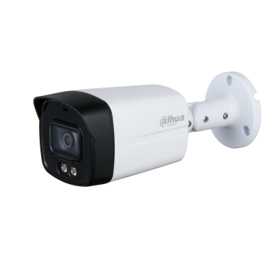 Camara Hdcvi Plus/ Dahua/ Hac-hfw1200tlm-il-t/ Bullet De 2 Mp/ Lente De 2.8 Mm Apertura De Hasta 111°/ Audio Bidireccional/ Iluminador Dual Inteligente Hasta 40m/ Metal + Plastico