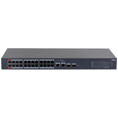 Switch/ Dahua/ Cs4226-24et-240/ Poe De 26 Pts/ 24 Pts Poe 10/100/ 2 Uplink 10/100/1000 + 2 Pts Sfp/ 240 Watts Totales/ / Administrable En La Nube Por Dolynk Care/poe Hasta 250 Mts/ Carcasa Metali