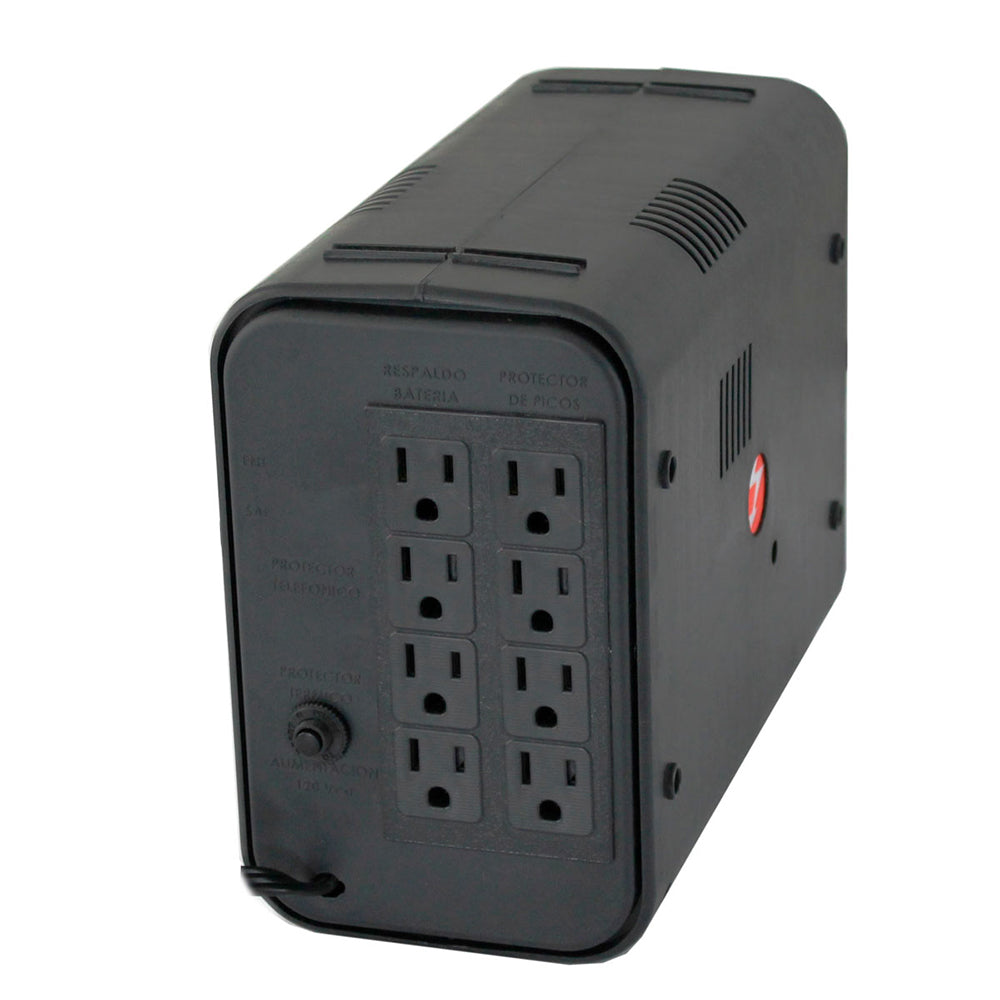 No Break Modelo Complet Eri-5-035 Con Regulador Y Supresor Integrado Mt 605,  600va / 300w Respaldo 16 Mins Carga Media / 7 Mins Carga MÁxima 8 Contactos.garantÍa 60 Meses (24 En BaterÍas)