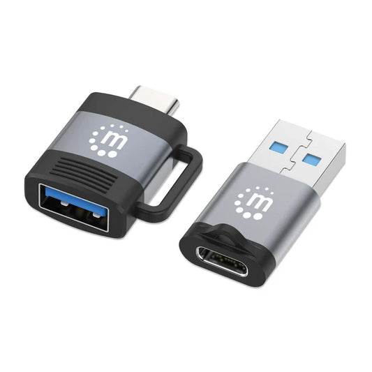 Adaptadores/manhattan/356329/ Kit De Adaptadores Usb-c A Usb-a Y Usb-a A Usb-c