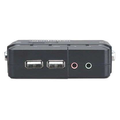 Switch Kvm ,manhattan,151252, Desktop Usb 2:1 Con Cables+audio