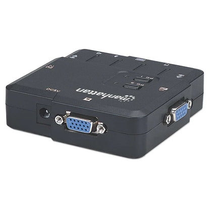 Switch Kvm ,manhattan,151252, Desktop Usb 2:1 Con Cables+audio