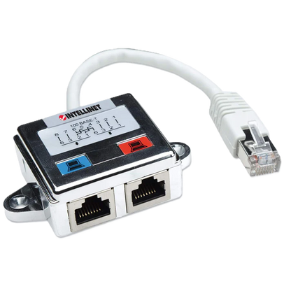 Distribuidor Modular,intellinet,504195, 1x2 Rj45 Cat 5e