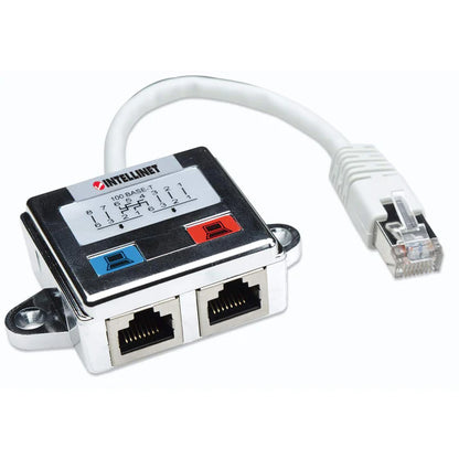 Distribuidor Modular,intellinet,504195, 1x2 Rj45 Cat 5e