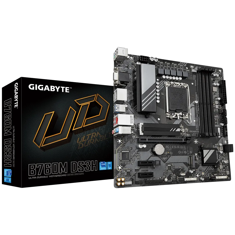 Mb Gigabyte B760 Intel S-1700 14a, 13a, 12a Gen/4xddr5 4800mhz/hdmi/dp/5x Usb 3.2/micro Atx/gama Media