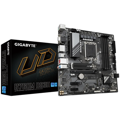 Mb Gigabyte B760 Intel S-1700 14a, 13a, 12a Gen/4xddr5 4800mhz/hdmi/dp/5x Usb 3.2/micro Atx/gama Media