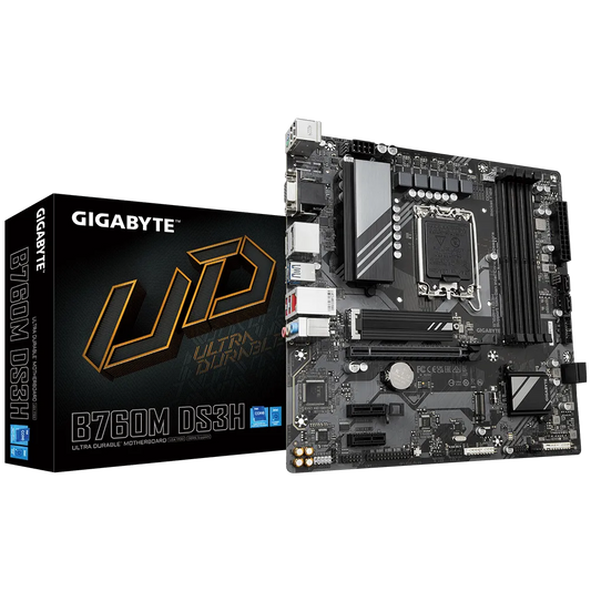 Mb Gigabyte B760 Intel S-1700 14a, 13a, 12a Gen/4xddr5 4800mhz/hdmi/dp/5x Usb 3.2/micro Atx/gama Media