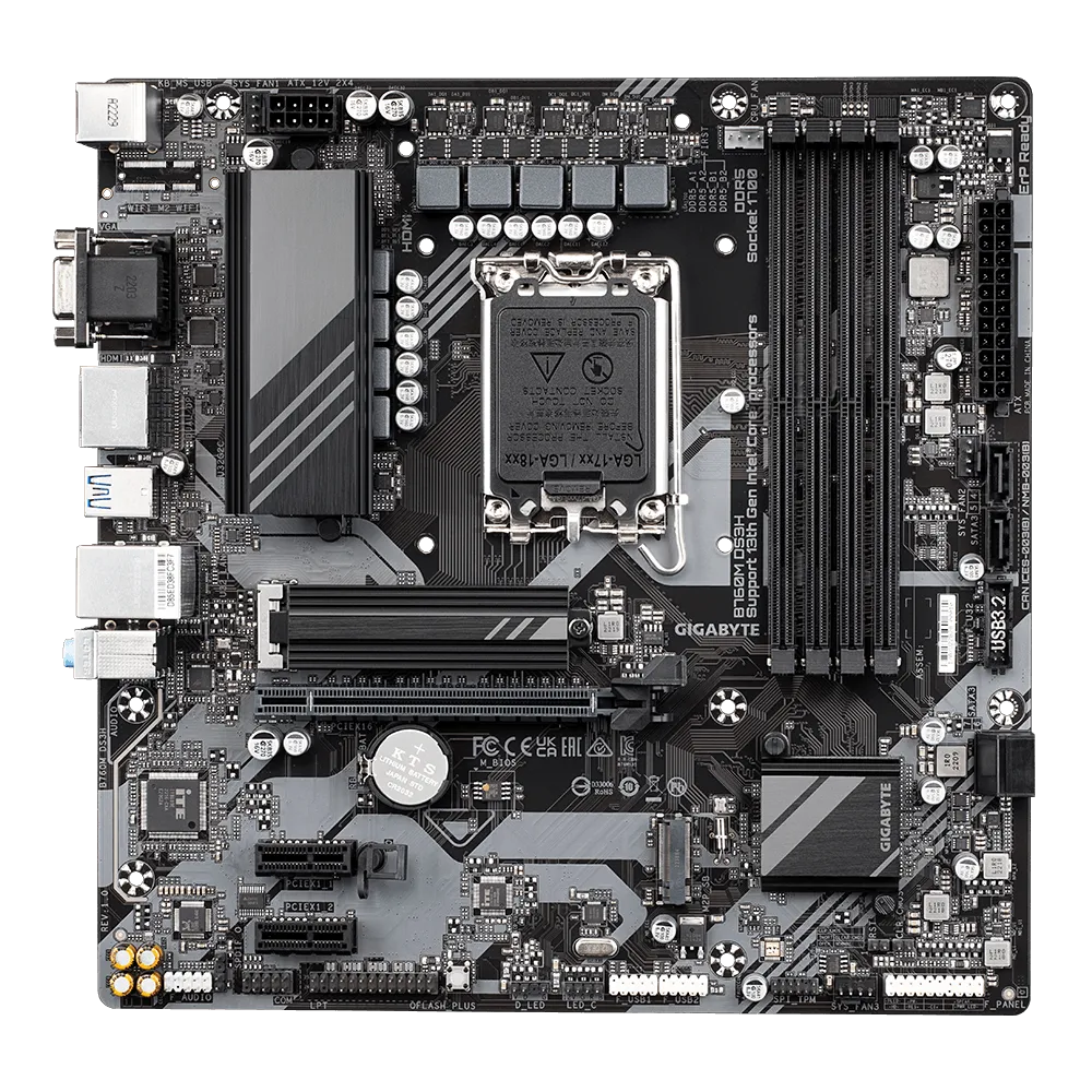 Mb Gigabyte B760 Intel S-1700 14a, 13a, 12a Gen/4xddr5 4800mhz/hdmi/dp/5x Usb 3.2/micro Atx/gama Media