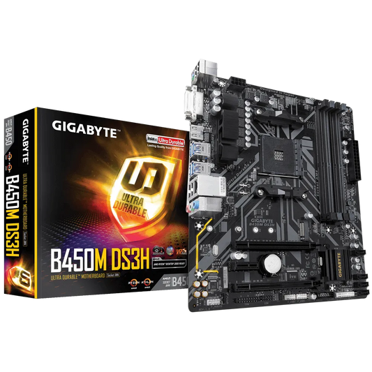 Mb Gigabyte B450 Amd S-am4 2a Gen/4xddr4 2933mhz/dvi/hdmi/4xusb3.1/m.2/ Micro Atx/gama Media