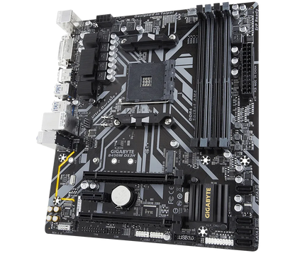 Mb Gigabyte B450 Amd S-am4 2a Gen/4xddr4 2933mhz/dvi/hdmi/4xusb3.1/m.2/ Micro Atx/gama Media
